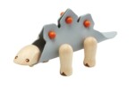 PlanToys D.I.Y. Stegosaurus – Wood and Rubber 3D Dinosaur Building Toy with Infographic Flashcard for Kids - view 5