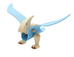 PlanToys D.I.Y. Pterodactyl – Wood and Rubber 3D Dinosaur Building Toy with Infographic Flashcard for Kids - view 4