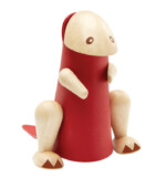 PlanToys D.I.Y. Tyrannosaurus – Wood and Rubber 3D Dinosaur Building Toy with Infographic Flashcard for Kids - view 4