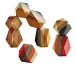 PlanToys Geo Stacking Rock – Wooden Stacking and Balancing Toy, 6 Pieces, Multicolour, for Kids