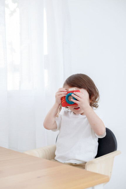 PlanToys My First Camera – Wooden Toy Camera with Kaleidoscope Lens for Kids - view 2