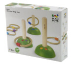 PlanToys Meadow Ring Toss – Wooden Game with 6 Rope Rings with Beads and 3 Posts for Kids - view 5
