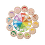 PlanToys My Mood Memo – Wooden Emotion Memory Matching Game with 24 Tiles and 12 Emotions for Kids - view 2