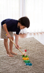 PlanToys Mini Golf – Full Set with 2 Wooden Golf Clubs, 2 Balls, 3 Tracks and 1 Hole for Kids - view 2