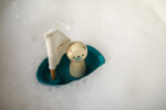 PlanToys Sailing Boat – Polar Bear, Wooden Arctic Animal Bath Toy for Toddlers, Ages 1+ - view 5