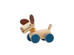 PlanToys Push and Pull Puppy – Wooden Walking Toy with Tilting Face and Click-Clack Sound for Toddlers - view 4