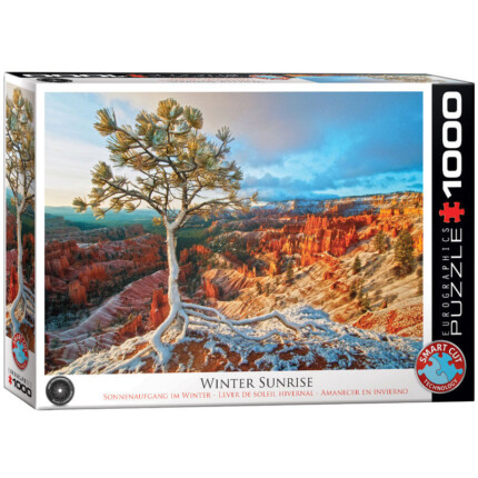 EuroGraphics Winter Sunrise – 1000-Piece Jigsaw Puzzle, 19.25 x 26.5 Inches, Recycled Board