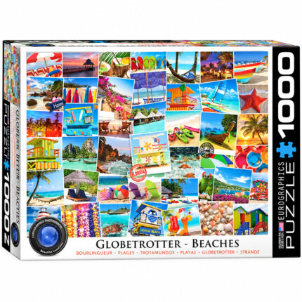 EuroGraphics Beaches – Globetrotter – 1000-Piece Jigsaw Puzzle, Recycled Board - view 2