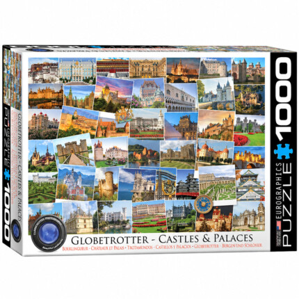 EuroGraphics Castles and Palaces – Globetrotter – 1000-Piece Jigsaw Puzzle, Recycled Board