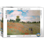 EuroGraphics The Poppy Field by Claude Monet – 1000-Piece Jigsaw Puzzle, Recycled Board