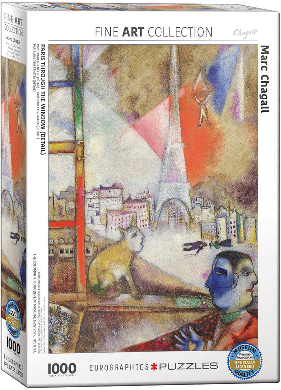 6000-0853.jpg EuroGraphics Paris Through the Window (Detail) by Marc Chagall – 1000-Piece Jigsaw Puzzle, 19.25 x 26.5 Inches, Recycled Boar
