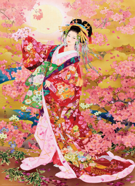 EuroGraphics Syungetsu by Haruyo Morita – 1000-Piece Jigsaw Puzzle, Recycled Board - view 2