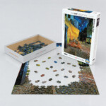 EuroGraphics Café Terrace at Night by Vincent van Gogh 1000-Piece Jigsaw Puzzle – Finished Size 19.25 x 26.5 Inches - view 3