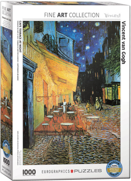 EuroGraphics Café Terrace at Night by Vincent van Gogh 1000-Piece Jigsaw Puzzle – Finished Size 19.25 x 26.5 Inches - view 2
