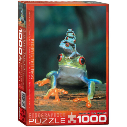 EuroGraphics Red-Eyed Tree Frog – 1000-Piece Jigsaw Puzzle, 19.25 x 26.5 Inches, Recycled Board