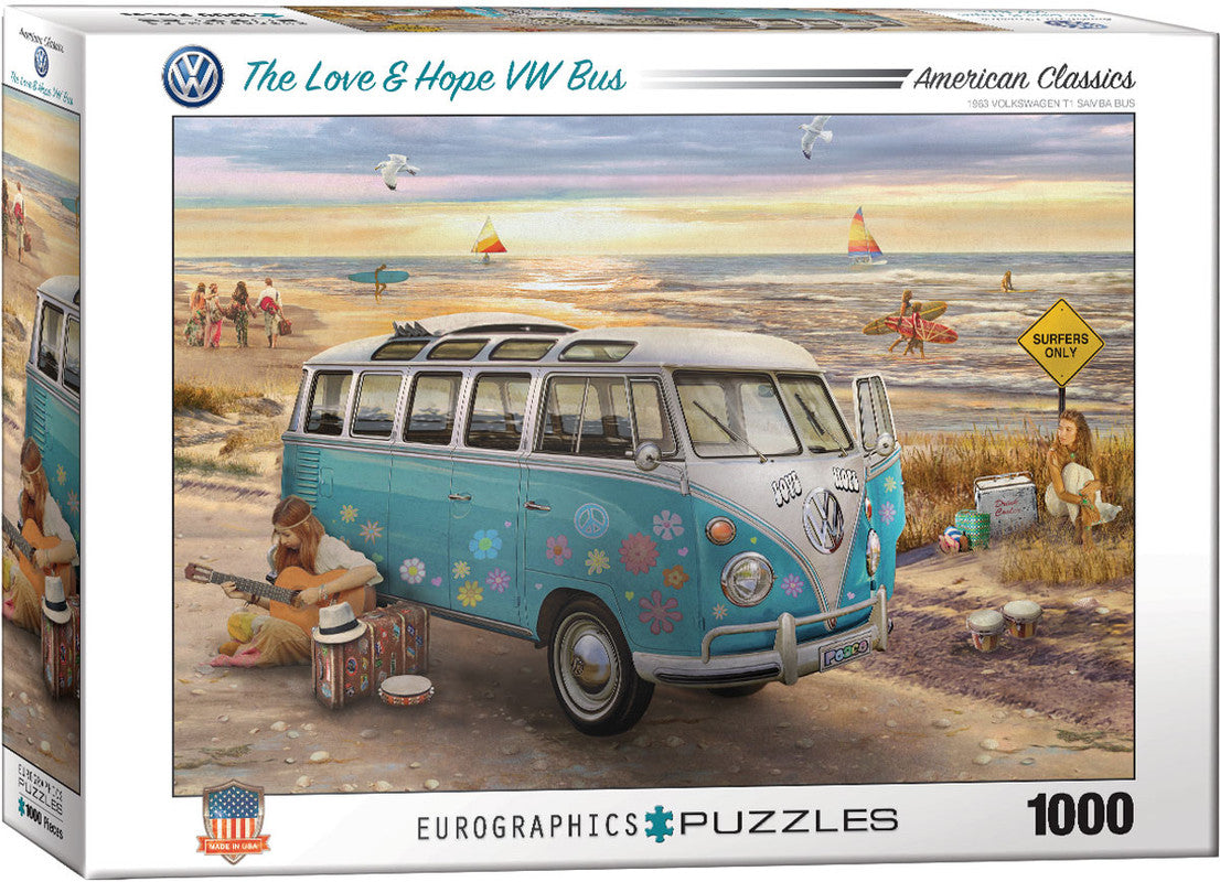6000-5310-ISO.jpg EuroGraphics The Love and Hope VW Bus by Greg Giordano – 1000-Piece Jigsaw Puzzle, 19.25 x 26.5 Inches