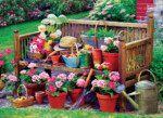 EuroGraphics Garden Bench – 1000-Piece Jigsaw Puzzle, 19.25 x 26.5 Inches, Recycled Board - view 3