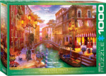EuroGraphics Sunset Over Venice – 1000-Piece Jigsaw Puzzle, 19.25 x 26.5 Inches, Recycled Board