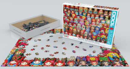 EuroGraphics Russian Matryoshka Dolls – 1000-Piece Jigsaw Puzzle, 19.25 x 26.5 Inches - view 2