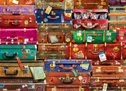 EuroGraphics Travel Suitcases – 1000-Piece Jigsaw Puzzle, 19.25 x 26.5 Inches - view 2