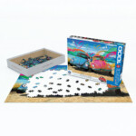 EuroGraphics Beetle Love 1000-Piece Jigsaw Puzzle – Classic VW Beetle, Finished Size 19.25 x 26.5 Inches, Ages 9+ - view 2