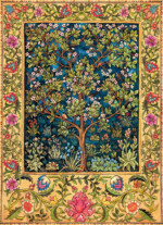 EuroGraphics Tree of Life Tapestry 1000-Piece Jigsaw Puzzle – William Morris Artwork, Blue and Green - view 2