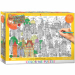 EuroGraphics Color Me Town Houses – 300-Piece Jigsaw Puzzle - view 2