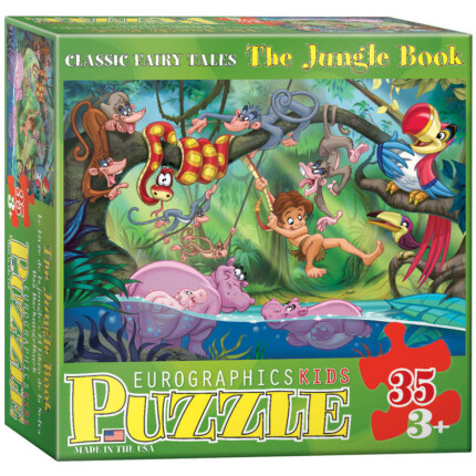 EuroGraphics The Jungle Book – 35-Piece Jigsaw Puzzle, Recycled Board for Kids