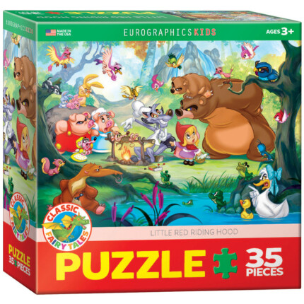 EuroGraphics Little Red Riding Hood – 35-Piece Jigsaw Puzzle, Recycled Board for Kids