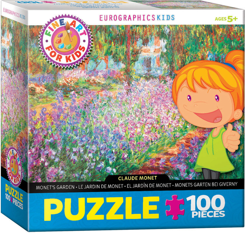 6100-4908.jpg EuroGraphics Monet’s Garden by Claude Monet – 100-Piece Jigsaw Puzzle, Recycled Board for Kids