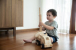 PlanToys Fire Truck – Wooden Toy Vehicle with Rotating Extendable Ladder, Fire Hose and Fire Extinguisher for Kids - view 5