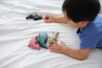 PlanToys Sea Life Set – 4 Wooden Marine Animals: Dolphin, Orca, Whale and Shark, Rubberwood Toy for Toddlers - view 4