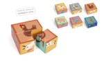 Scratch Europe Puzzle Farm – Cube Puzzle with 4 Cardboard Blocks and 6 Farm Animals, Ages 18 Months+