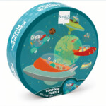 Scratch Europe Contour Puzzle Space – Shaped Space and Funny Aliens Jigsaw Puzzle in Cardboard Box, Ages 3+ - view 2