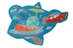 Scratch Europe Contour Puzzle Space – Shaped Space and Funny Aliens Jigsaw Puzzle in Cardboard Box, Ages 3+ - view 4