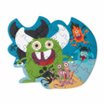 Scratch Europe Contour Puzzle Monster – 33-Piece Shaped Jigsaw Puzzle in Sturdy Shaped Box for Kids, Ages 3+ - view 4