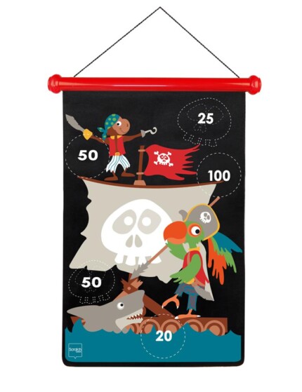 Scratch Europe Magnetic Darts Pirate – Safe Magnetic Dart Game with 6 Darts and Magnetic Canvas for Kids - view 2