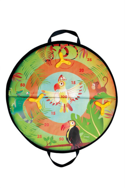 Scratch Europe Jungle Disker Game – Magnetic Silicone Disk Throwing Game with Round Board and 3 Disks, for Kids - view 2