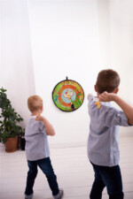 Scratch Europe Jungle Disker Game – Magnetic Silicone Disk Throwing Game with Round Board and 3 Disks, for Kids - view 4