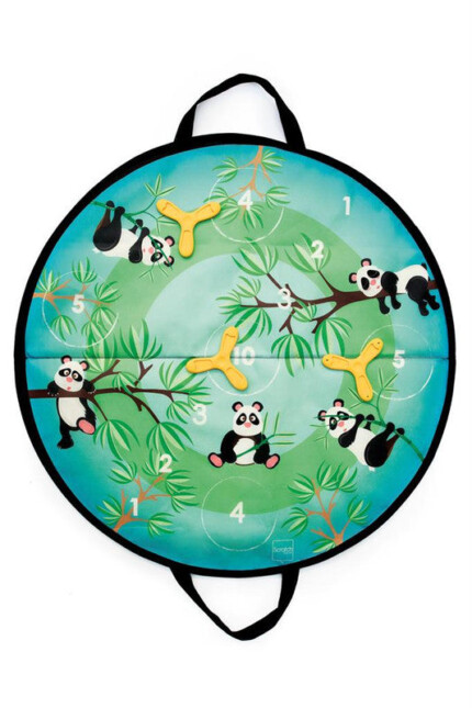 Scratch Europe Panda Disker Game – Magnetic Silicone Disk Throwing Game with Round Board and 3 Disks, Ages 3+ - view 2