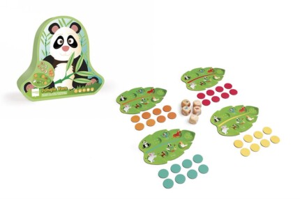 Scratch Europe Jungle Yam Yahtzee Board Game – Simplified Dice Game with Jungle Animal Dice for Kids