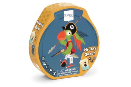 Scratch Europe Pirate’s Quest – Pirate Game Set with 3 Different Games in Contour Box for Kids, Ages 4+