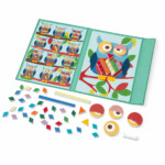 Scratch Europe Colours & Shapes Owl – Magnetic Book Game with 12 Examples to Recreate for Kids, Ages 4+