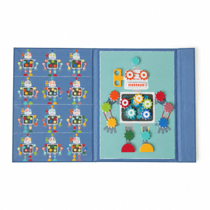 Scratch Europe Colours & Shapes Robot – Magnetic Book Game with 12 Examples to Recreate for Kids, Ages 4+ - view 2