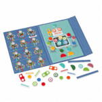 Scratch Europe Colours & Shapes Robot – Magnetic Book Game with 12 Examples to Recreate for Kids, Ages 4+