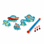 Scratch Europe Blowdart Space – Blowdart Target Game with 5 Robots and 3 Darts for Kids, Ages 5+ - view 2