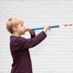 Scratch Europe Blowdart Space – Blowdart Target Game with 5 Robots and 3 Darts for Kids, Ages 5+ - view 6