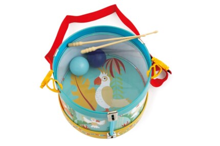 Scratch Europe Metal Drum Jungle – Jungle-Themed Drum for Toddlers with Carry Strap and Jumping Balls - view 2