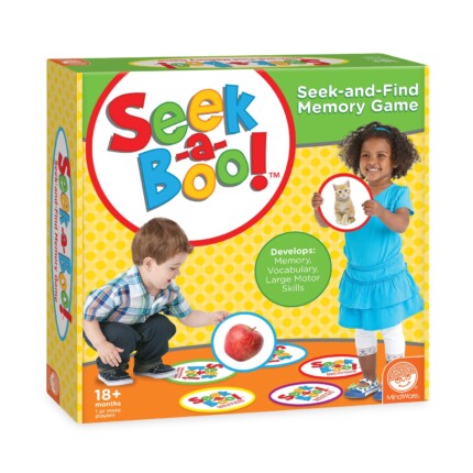 Seek-A-Boo! Peek and Find Matching Card Game for Building Vocabulary and Memory Skills for Kids