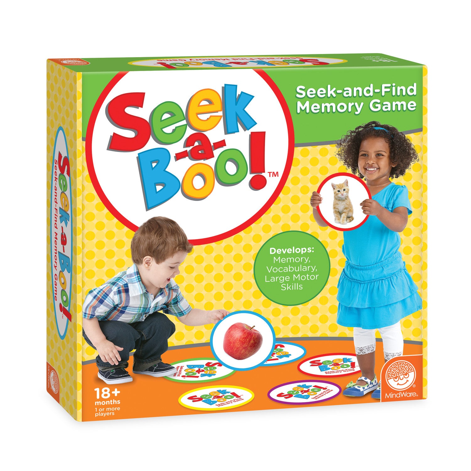 62076.jpg Seek-A-Boo! Peek and Find Matching Card Game for Building Vocabulary and Memory Skills for Kids